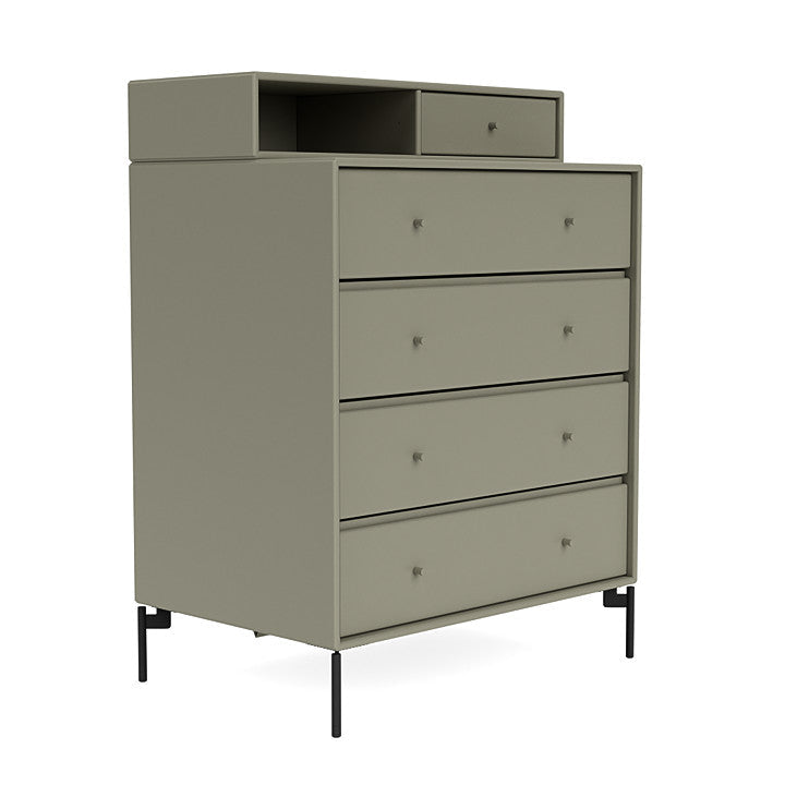 [product_category]-Montana Keep Chest Of Drawers With Legs, Fennel/Black-Montana Furniture-5714322261418-0000KEEP-144-03-MON-3