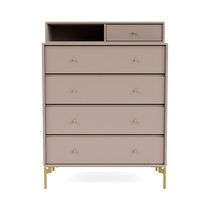 [product_category]-Montana Keep Chest Of Drawers With Legs, Mushroom Brown/Brass-Montana Furniture-5714322260909-0000KEEP-137-09-MON-2