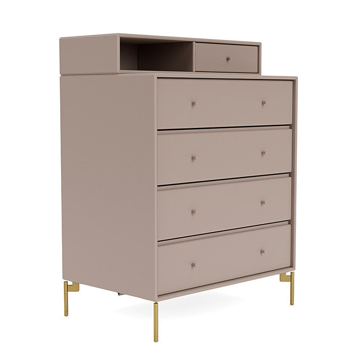 [product_category]-Montana Keep Chest Of Drawers With Legs, Mushroom Brown/Brass-Montana Furniture-5714322260909-0000KEEP-137-09-MON-3