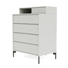 Montana Keep Chest of skuffer med ben, nordisk/sort