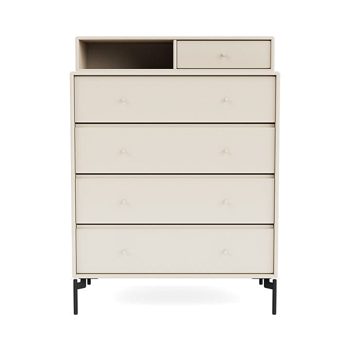[product_category]-Montana Keep Chest Of Drawers With Legs, Oat/Black-Montana Furniture-5714322262453-0000KEEP-158-03-MON-2
