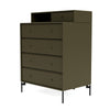 Montana Keep Chest of skuffer med ben, oregano/sort