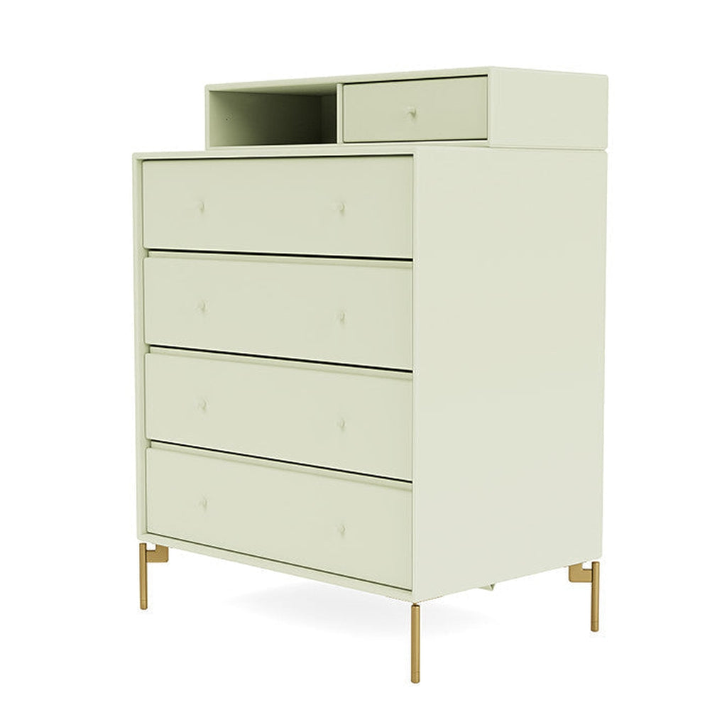 [product_category]-Montana Keep Chest Of Drawers With Legs, Pomelo/Brass-Montana Furniture-5714322261142-0000KEEP-140-09-MON-1