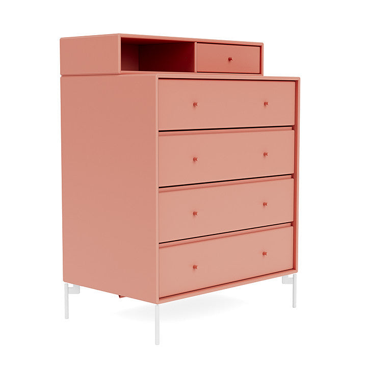 [product_category]-Montana Keep Chest Of Drawers With Legs, Rhubarb/Snow White-Montana Furniture-5714322261968-0000KEEP-151-02-MON-3
