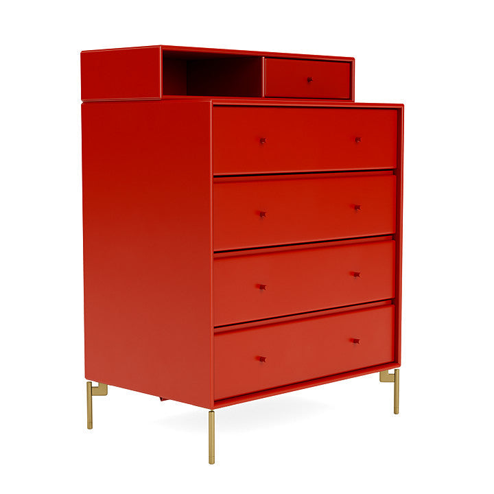 [product_category]-Montana Keep Chest Of Drawers With Legs, Rosehip/Brass-Montana Furniture-5714322261548-0000KEEP-145-09-MON-3