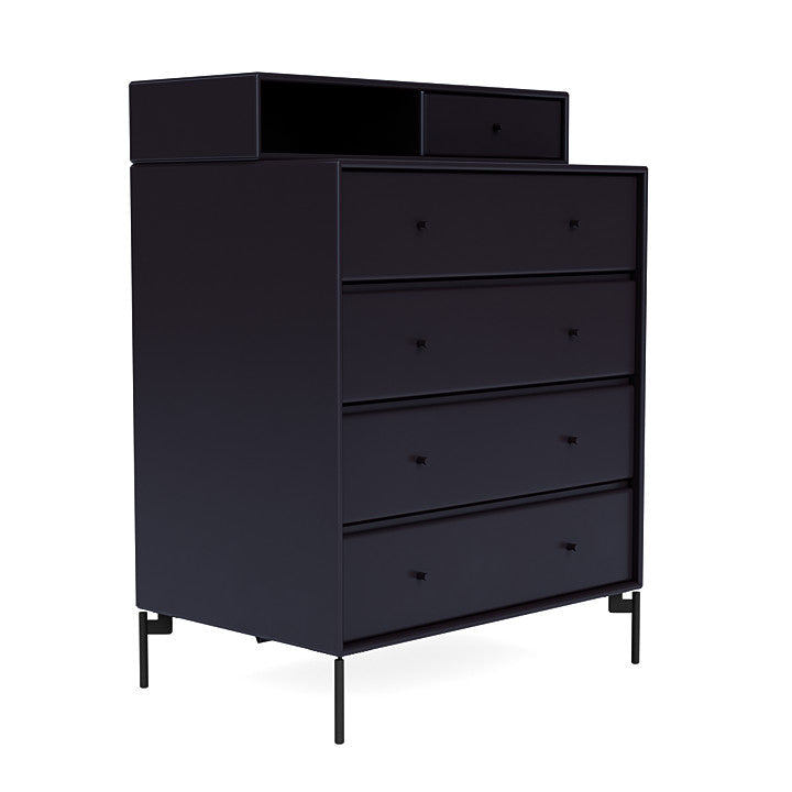 [product_category]-Montana Keep Chest Of Drawers With Legs, Shadow/Black-Montana Furniture-5714322261654-0000KEEP-147-03-MON-3