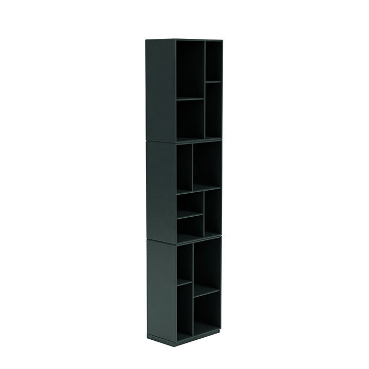 [product_category]-Montana Loom High Bookcase With 3 Cm Plinth, Black Jade-Montana Furniture-5714322264341-0000LOOM-163-06-MON-3
