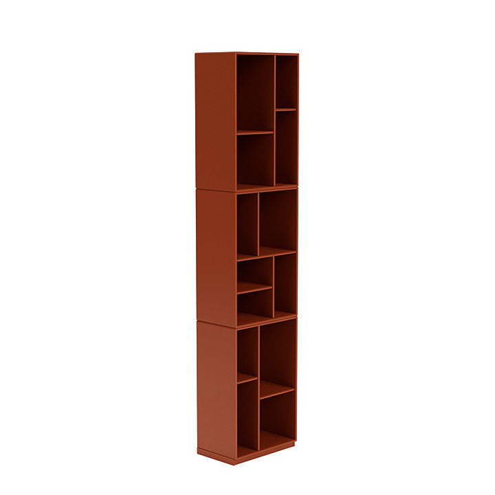 [product_category]-Montana Loom High Bookcase With 3 Cm Plinth, Hokkaido Brown-Montana Furniture-5714322264310-0000LOOM-162-06-MON-3