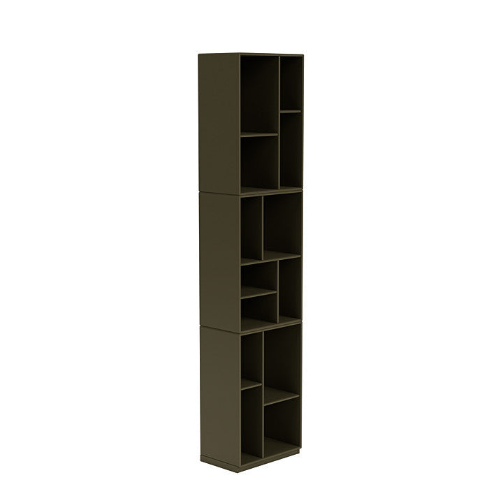 [product_category]-Montana Loom High Bookcase With 3 Cm Plinth, Oregano Green-Montana Furniture-5714322263658-0000LOOM-139-06-MON-3