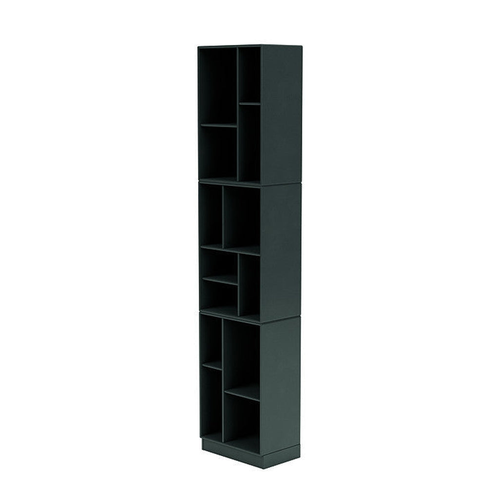 [product_category]-Montana Loom High Bookcase With 7 Cm Plinth, Black Jade-Montana Furniture-5714322264358-0000LOOM-163-07-MON-1