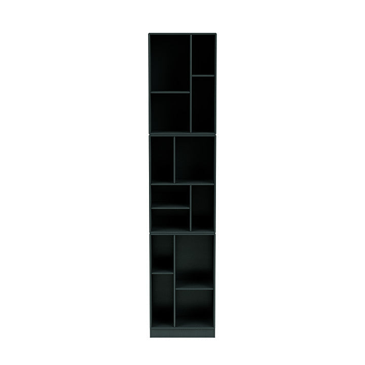 [product_category]-Montana Loom High Bookcase With 7 Cm Plinth, Black Jade-Montana Furniture-5714322264358-0000LOOM-163-07-MON-2