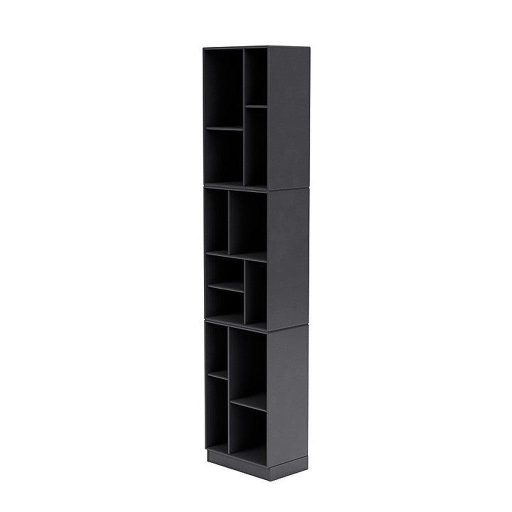 [product_category]-Montana Loom High Bookcase With 7 Cm Plinth, Carbon Black-Montana Furniture-5714322264471-0000LOOM-36-07-MON-1
