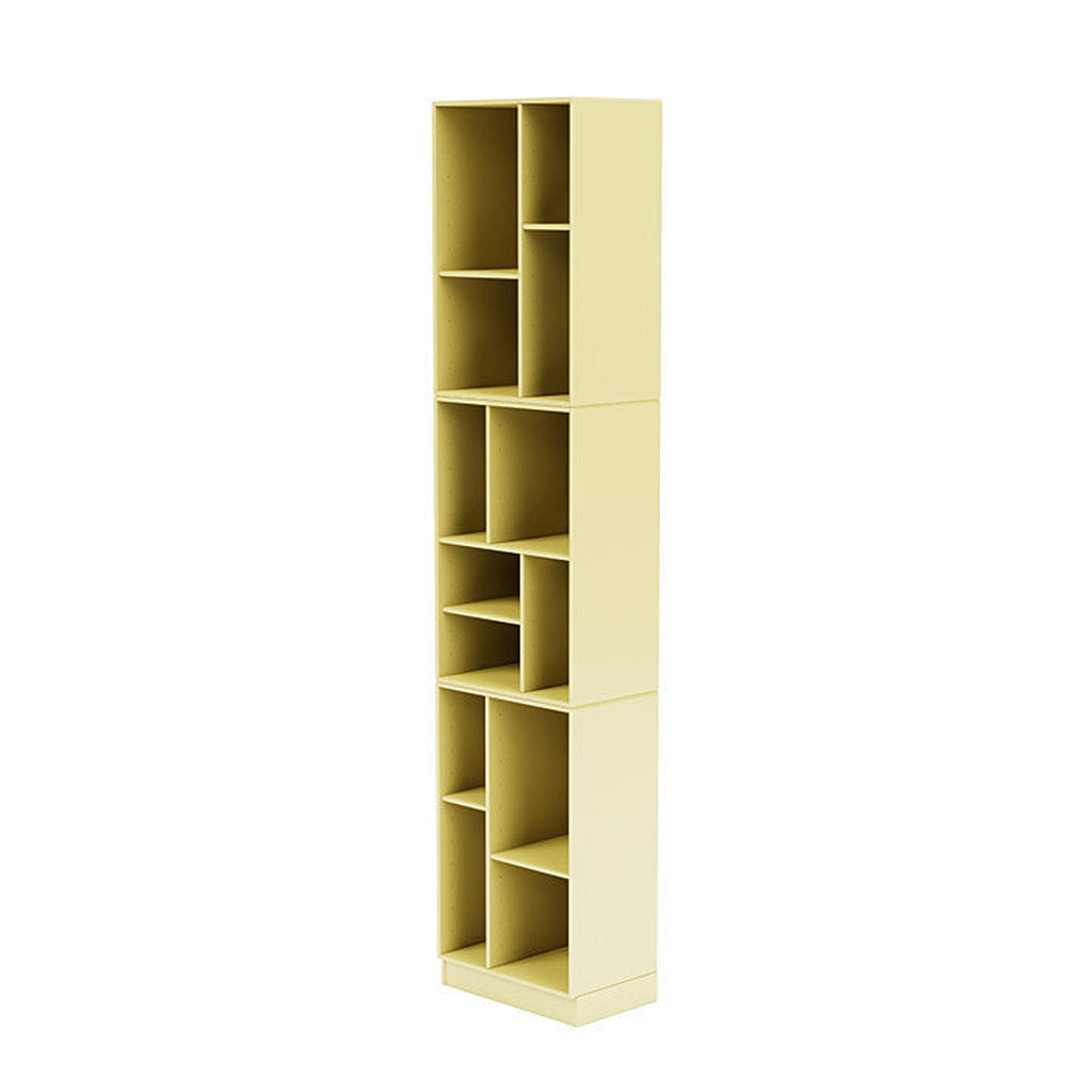 [product_category]-Montana Loom High Bookcase With 7 Cm Plinth, Chamomile Yellow-Montana Furniture-5714322264235-0000LOOM-159-07-MON-1