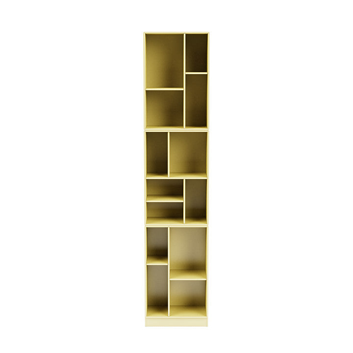 [product_category]-Montana Loom High Bookcase With 7 Cm Plinth, Chamomile Yellow-Montana Furniture-5714322264235-0000LOOM-159-07-MON-2