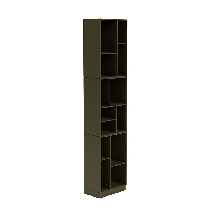 [product_category]-Montana Loom High Bookcase With 7 Cm Plinth, Oregano Green-Montana Furniture-5714322263665-0000LOOM-139-07-MON-3