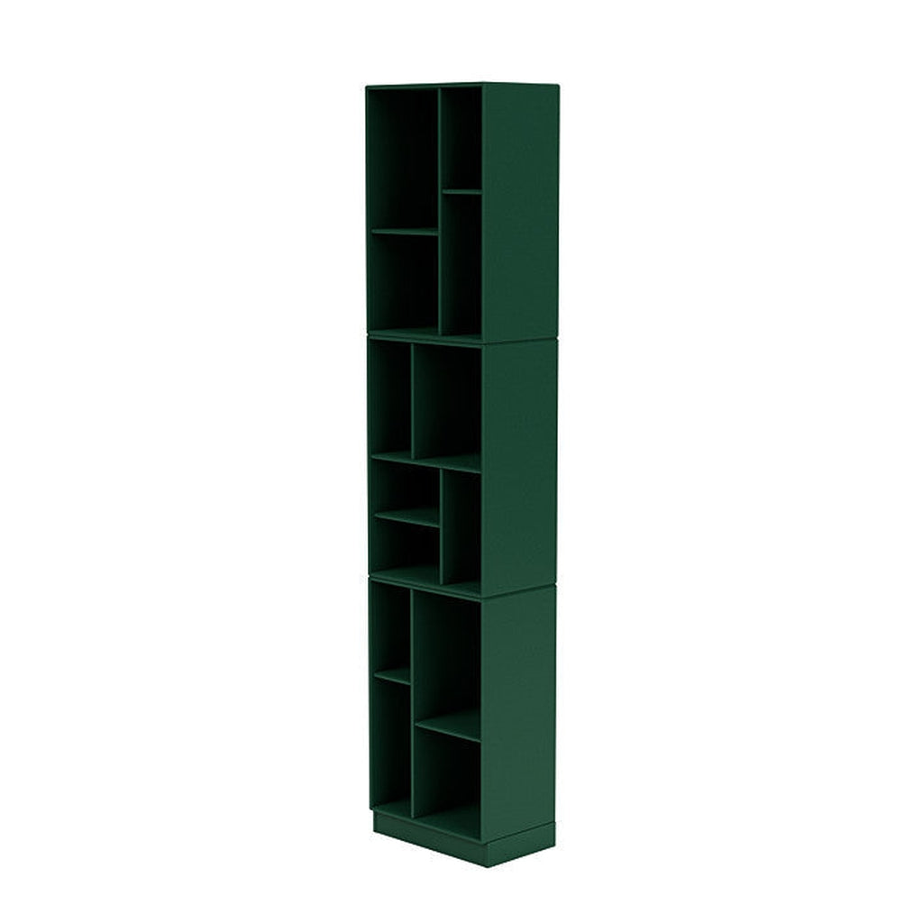 [product_category]-Montana Loom High Bookcase With 7 Cm Plinth, Pine Green-Montana Furniture-5714322263573-0000LOOM-136-07-MON-1