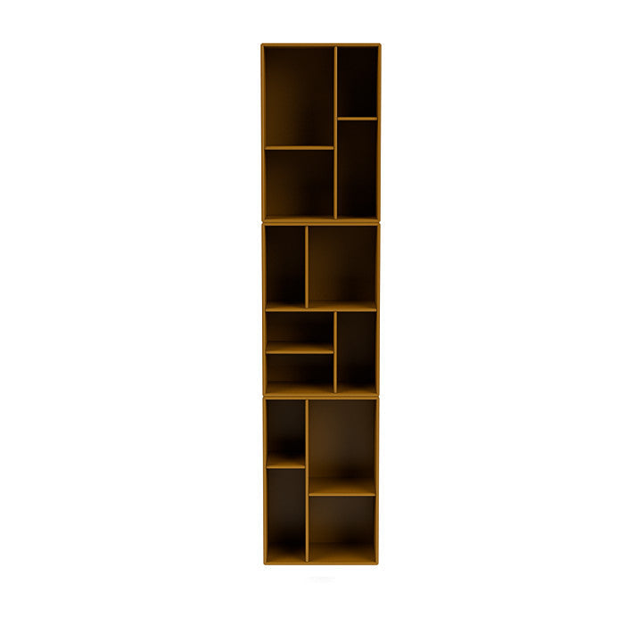 [product_category]-Montana Loom High Bookcase With Suspension Rail, Amber Yellow-Montana Furniture-5714322263733-0000LOOM-142-04-MON-2