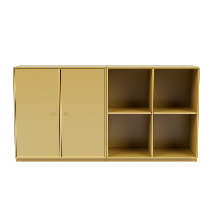 [product_category]-Montana Pair Classic Sideboard With 3 Cm Plinth, Cumin Yellow-Montana Furniture-5714322266802-0000PAIR-157-06-MON-2
