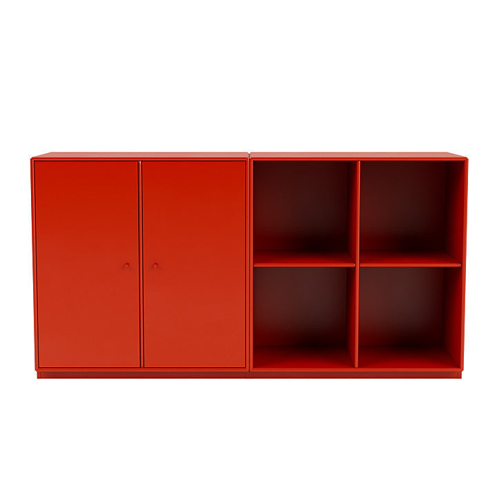 [product_category]-Montana Pair Classic Sideboard With 3 Cm Plinth, Rosehip Red-Montana Furniture-5714322265928-0000PAIR-145-06-MON-2
