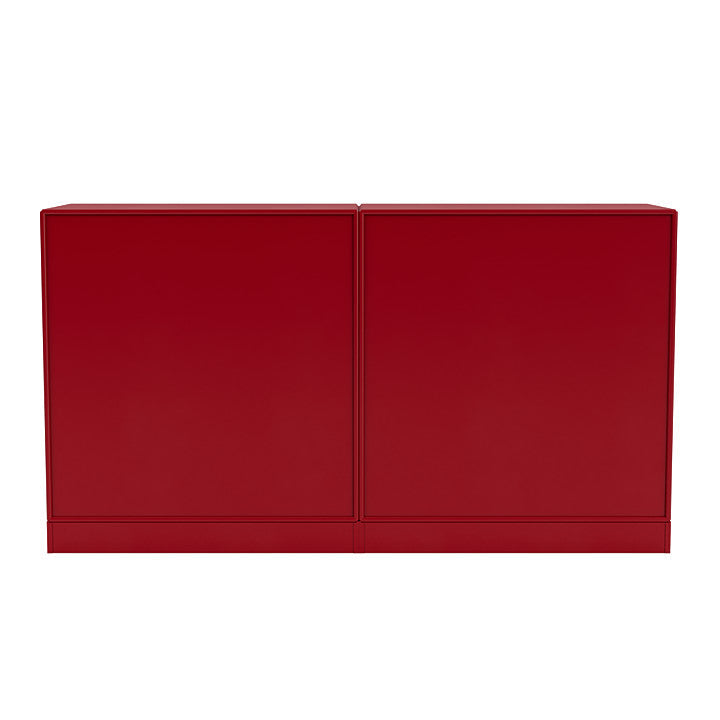 [product_category]-Montana Pair Classic Sideboard With 7 Cm Plinth, Beetroot Red-Montana Furniture-5714322267458-0000PAIR-165-07-MON-4