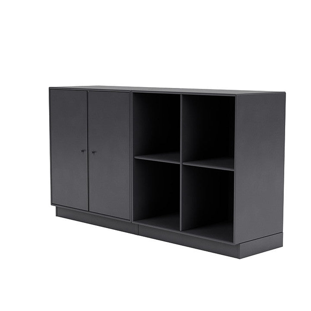 [product_category]-Montana Pair Classic Sideboard With 7 Cm Plinth, Carbon Black-Montana Furniture-5714322267618-0000PAIR-36-07-MON-1