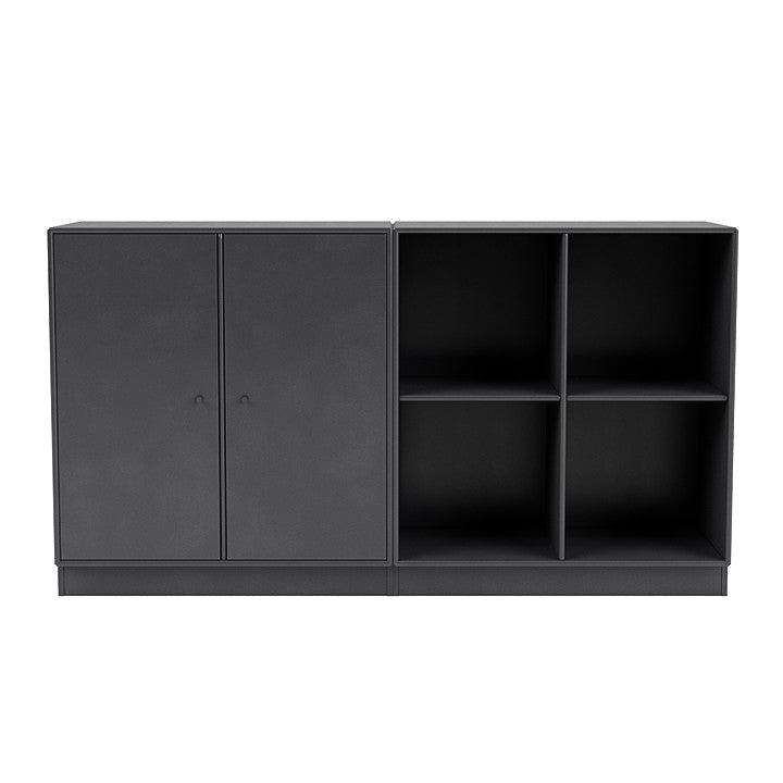 [product_category]-Montana Pair Classic Sideboard With 7 Cm Plinth, Carbon Black-Montana Furniture-5714322267618-0000PAIR-36-07-MON-2