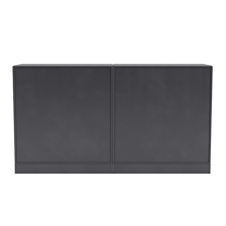[product_category]-Montana Pair Classic Sideboard With 7 Cm Plinth, Carbon Black-Montana Furniture-5714322267618-0000PAIR-36-07-MON-4