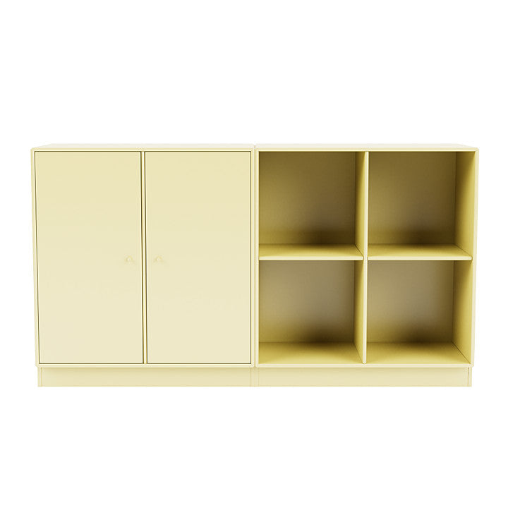 [product_category]-Montana Pair Classic Sideboard With 7 Cm Plinth, Chamomile Yellow-Montana Furniture-5714322266970-0000PAIR-159-07-MON-2