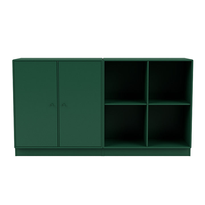 [product_category]-Montana Pair Classic Sideboard With 7 Cm Plinth, Pine Green-Montana Furniture-5714322265218-0000PAIR-136-07-MON-2