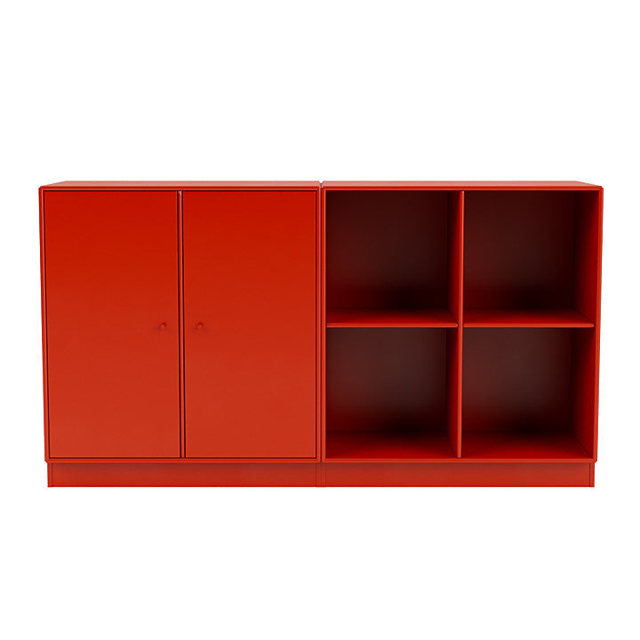 [product_category]-Montana Pair Classic Sideboard With 7 Cm Plinth, Rosehip Red-Montana Furniture-5714322265935-0000PAIR-145-07-MON-2