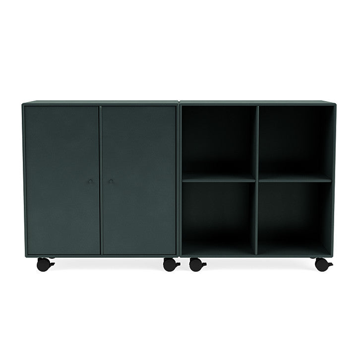 [product_category]-Montana Pair Classic Sideboard With Castors, Black Jade-Montana Furniture-5714322267274-0000PAIR-163-05-MON-2