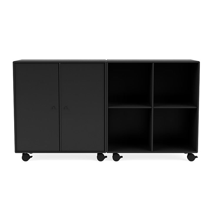 [product_category]-Montana Pair Classic Sideboard With Castors, Black-Montana Furniture-5714322264792-0000PAIR-05-05-MON-2