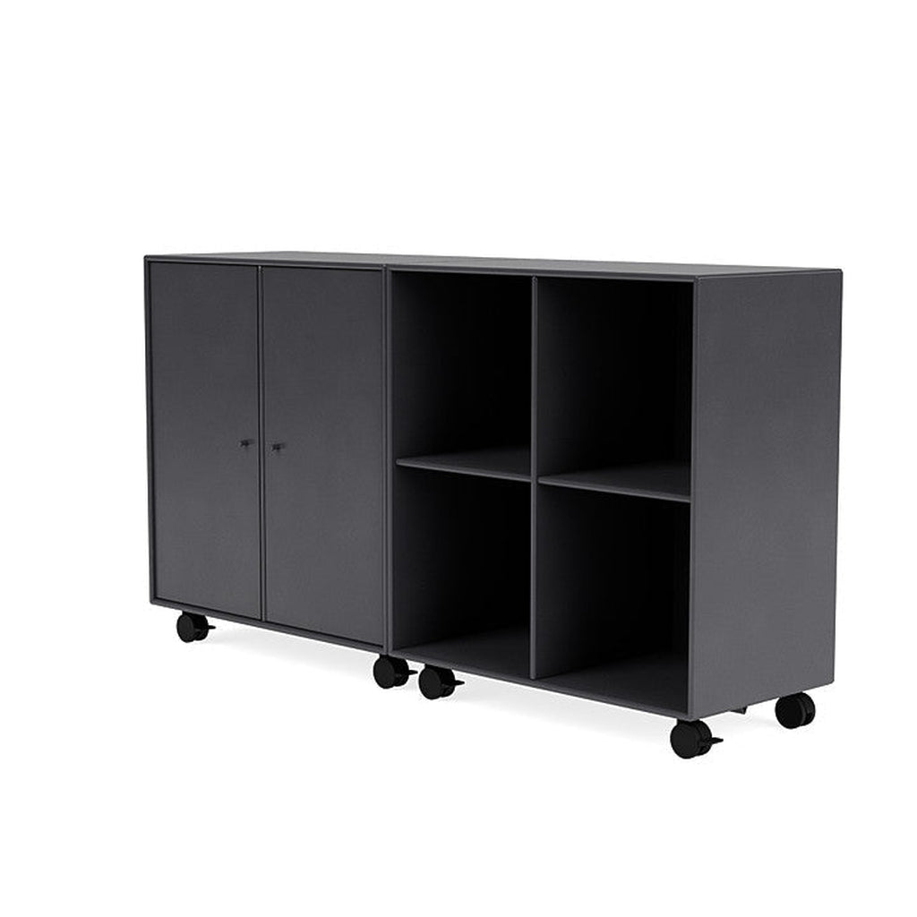 [product_category]-Montana Pair Classic Sideboard With Castors, Carbon Black-Montana Furniture-5714322267595-0000PAIR-36-05-MON-1