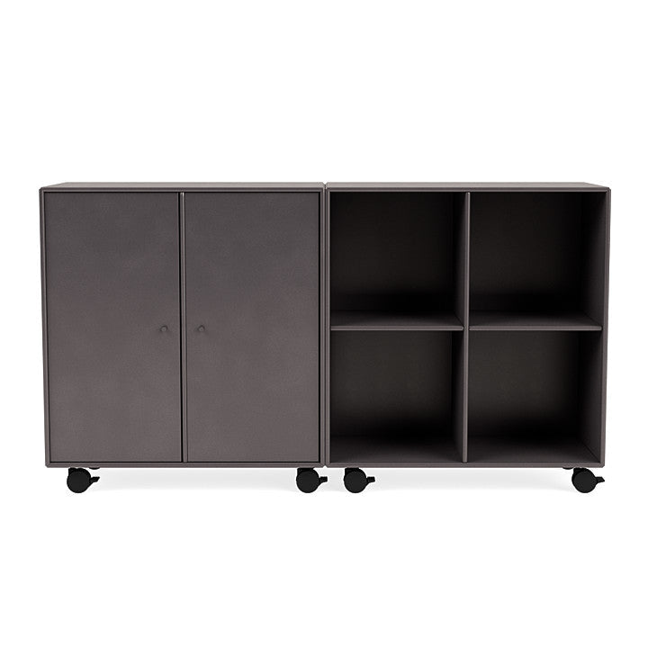 [product_category]-Montana Pair Classic Sideboard With Castors, Coffee Brown-Montana Furniture-5714322267519-0000PAIR-35-05-MON-2