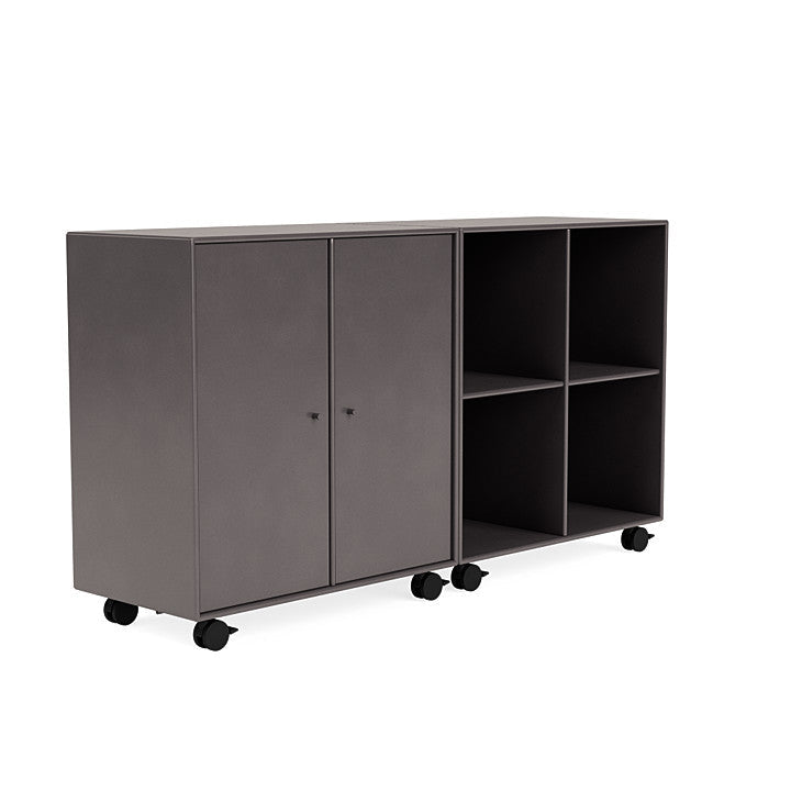 [product_category]-Montana Pair Classic Sideboard With Castors, Coffee Brown-Montana Furniture-5714322267519-0000PAIR-35-05-MON-3
