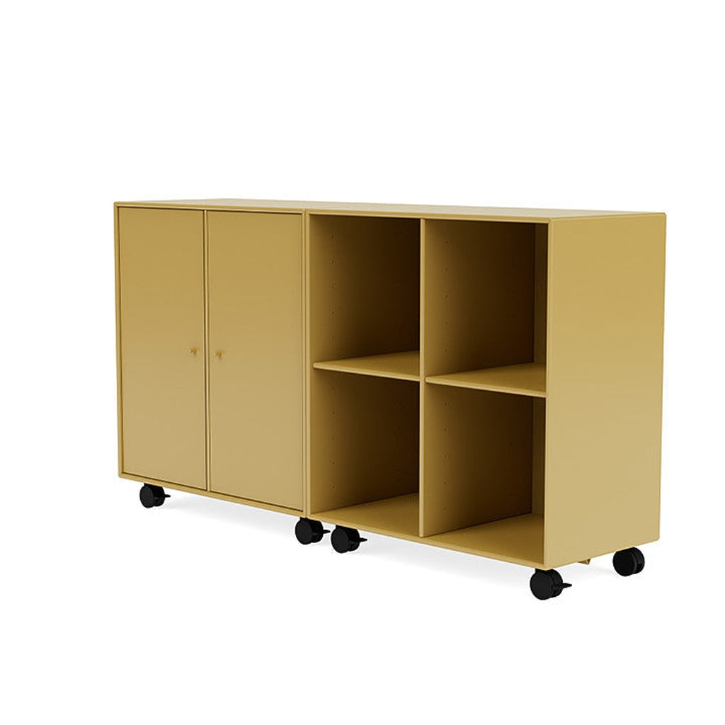 [product_category]-Montana Pair Classic Sideboard With Castors, Cumin Yellow-Montana Furniture-5714322266796-0000PAIR-157-05-MON-1