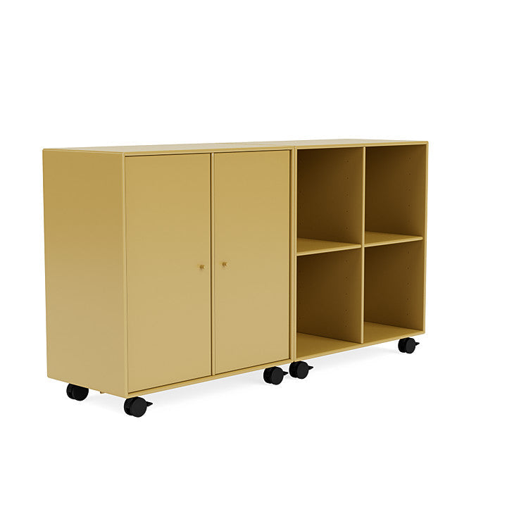 [product_category]-Montana Pair Classic Sideboard With Castors, Cumin Yellow-Montana Furniture-5714322266796-0000PAIR-157-05-MON-3