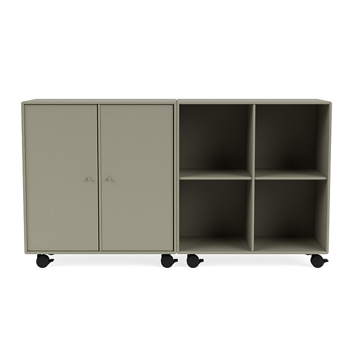 [product_category]-Montana Pair Classic Sideboard With Castors, Fennel Green-Montana Furniture-5714322265836-0000PAIR-144-05-MON-2