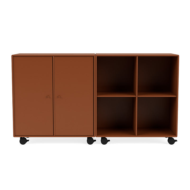 [product_category]-Montana Pair Classic Sideboard With Castors, Hazelnut Brown-Montana Furniture-5714322265997-0000PAIR-146-05-MON-2