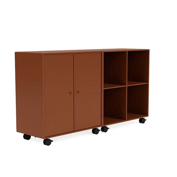 [product_category]-Montana Pair Classic Sideboard With Castors, Hazelnut Brown-Montana Furniture-5714322265997-0000PAIR-146-05-MON-3