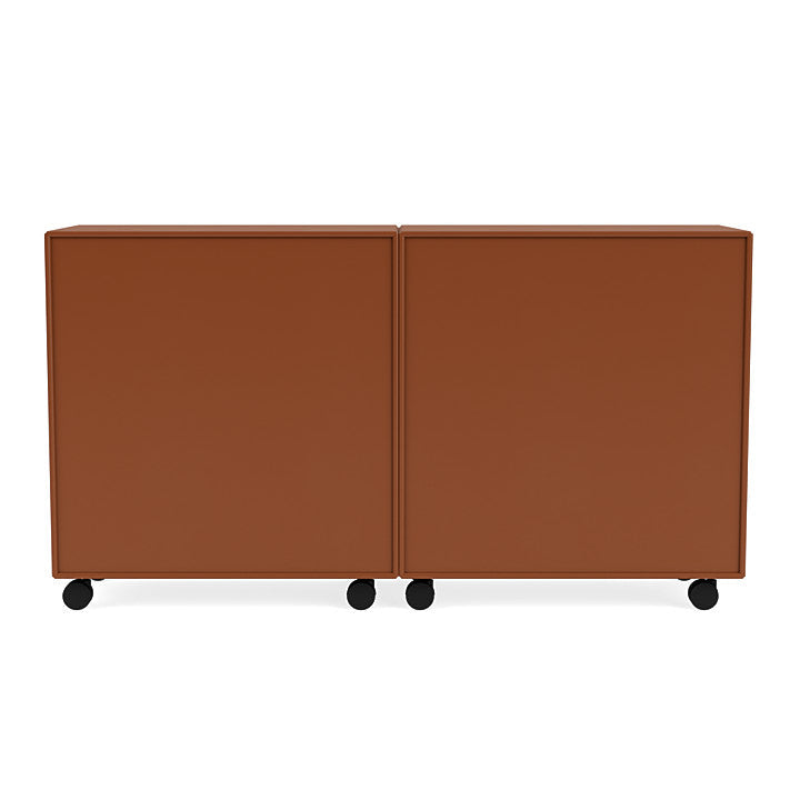 [product_category]-Montana Pair Classic Sideboard With Castors, Hazelnut Brown-Montana Furniture-5714322265997-0000PAIR-146-05-MON-4