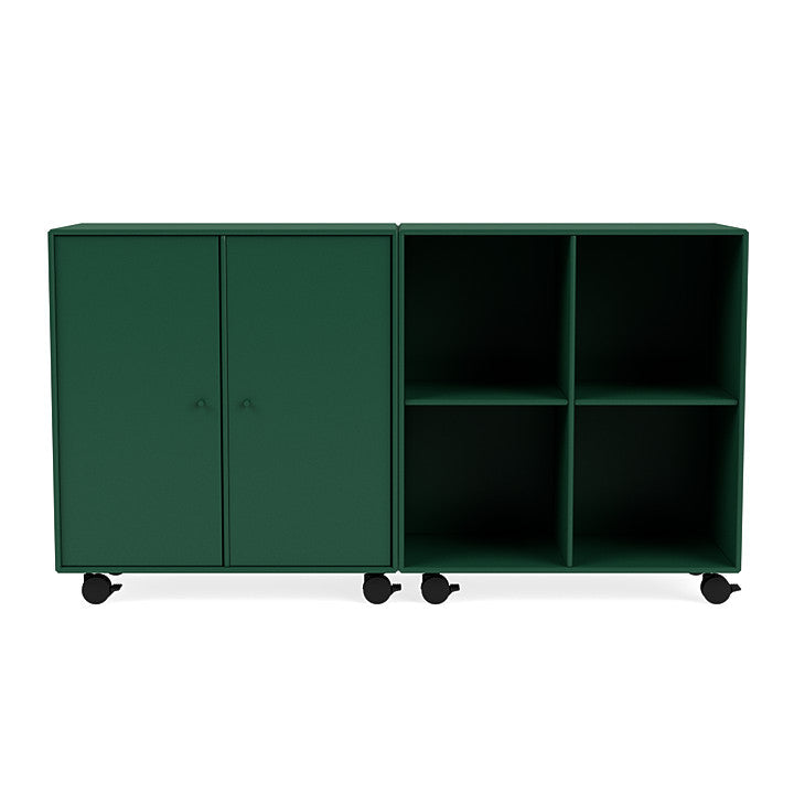 [product_category]-Montana Pair Classic Sideboard With Castors, Pine Green-Montana Furniture-5714322265195-0000PAIR-136-05-MON-2