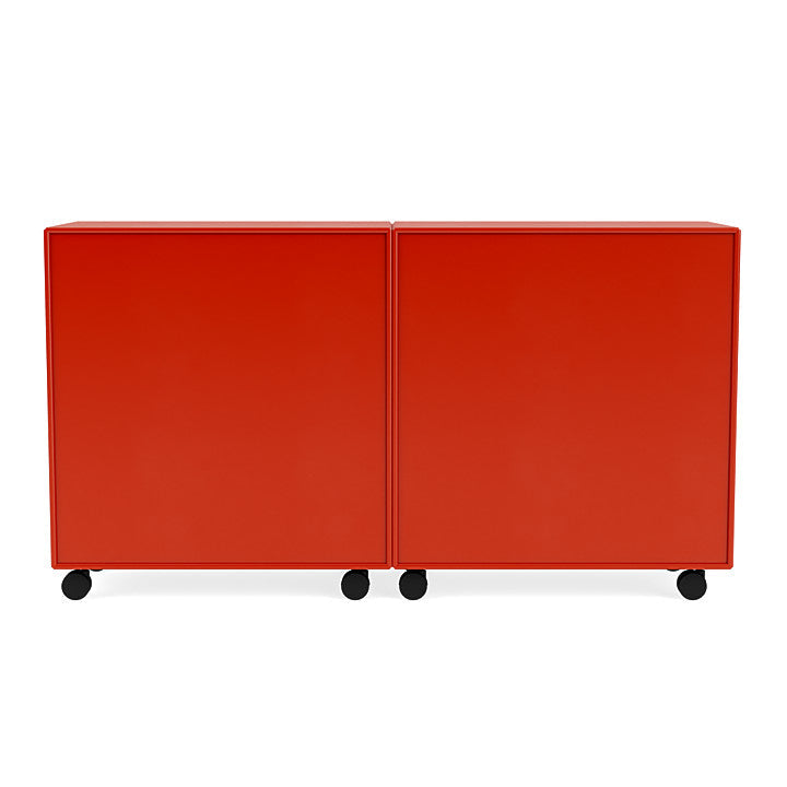 [product_category]-Montana Pair Classic Sideboard With Castors, Rosehip Red-Montana Furniture-5714322265911-0000PAIR-145-05-MON-4