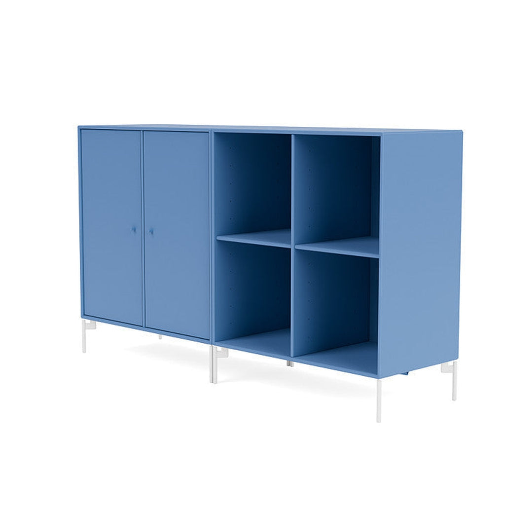 [product_category]-Montana Pair Classic Sideboard With Legs, Azure Blue/Snow White-Montana Furniture-5714322266529-0000PAIR-154-02-MON-1