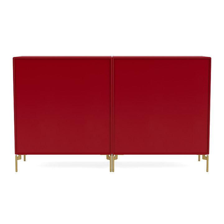 [product_category]-Montana Pair Classic Sideboard With Legs, Beetroot/Brass-Montana Furniture-5714322267465-0000PAIR-165-09-MON-4