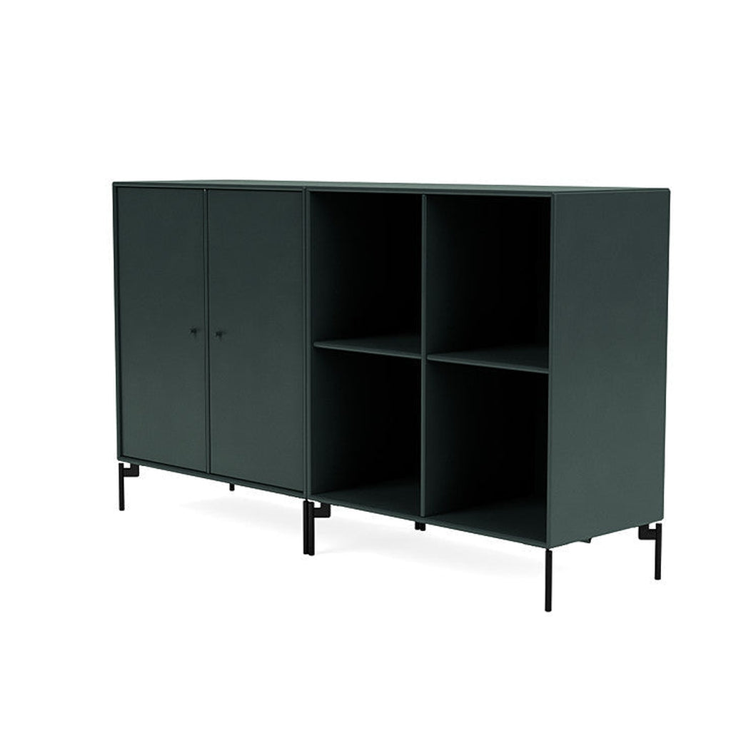 [product_category]-Montana Pair Classic Sideboard With Legs, Black Jade/Black-Montana Furniture-5714322267250-0000PAIR-163-03-MON-1
