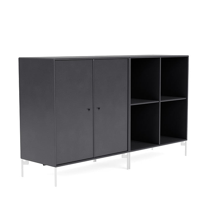 [product_category]-Montana Pair Classic Sideboard With Legs, Carbon Black/Snow White-Montana Furniture-5714322267564-0000PAIR-36-02-MON-3