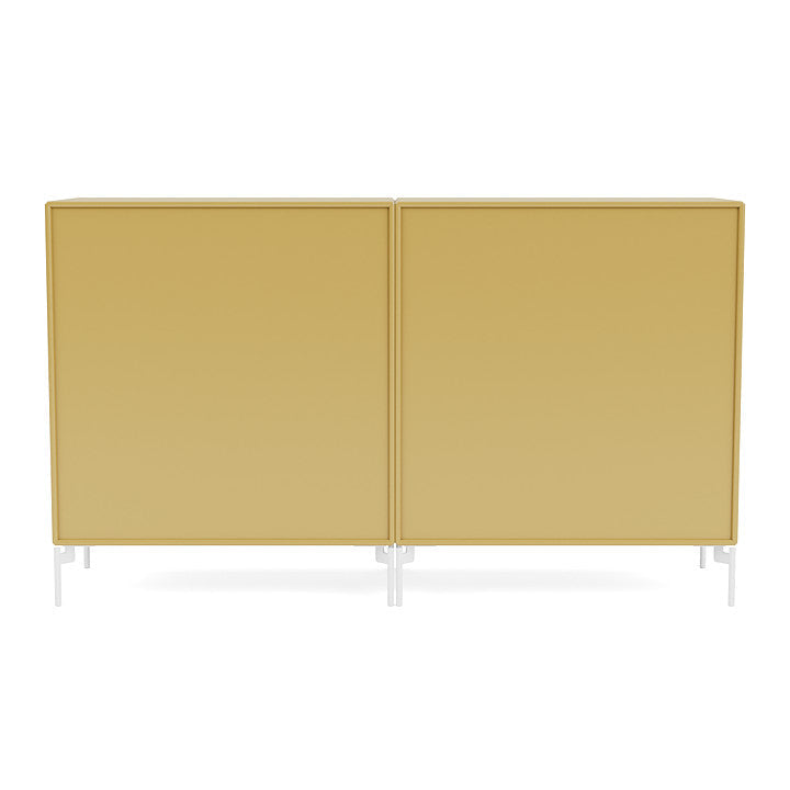 [product_category]-Montana Pair Classic Sideboard With Legs, Cumin/Snow White-Montana Furniture-5714322266765-0000PAIR-157-02-MON-4