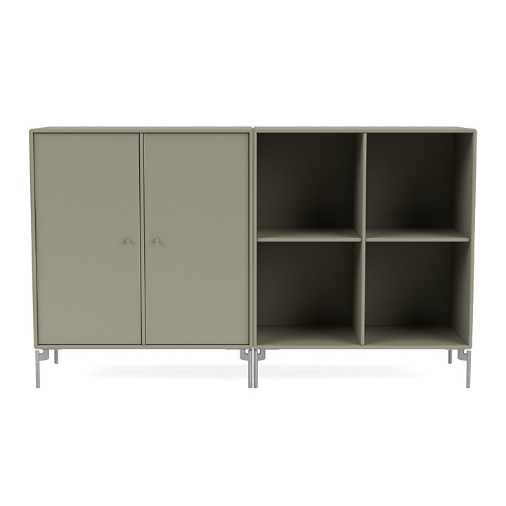 [product_category]-Montana Pair Classic Sideboard With Legs, Fennel/Matt Chrome-Montana Furniture-5714322265799-0000PAIR-144-01-MON-2