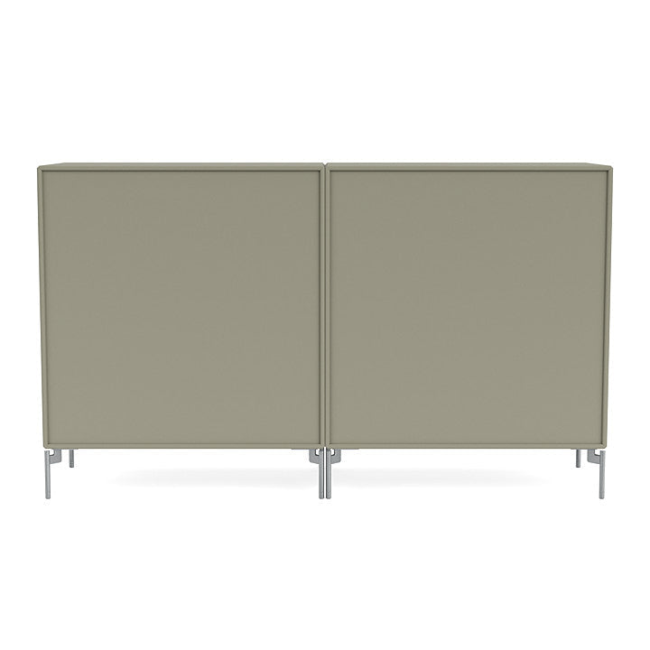 [product_category]-Montana Pair Classic Sideboard With Legs, Fennel/Matt Chrome-Montana Furniture-5714322265799-0000PAIR-144-01-MON-4